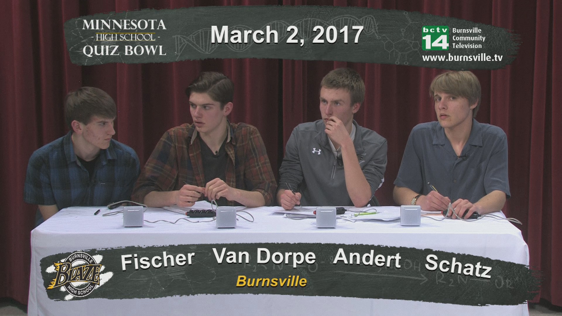 High School Quiz Bowl 2016: Mounds Park vs. Burnsville