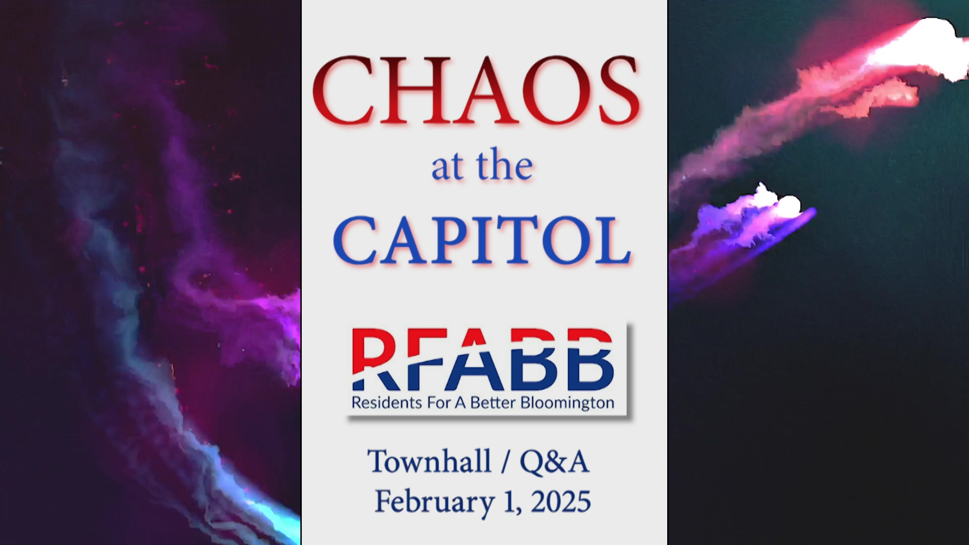 RFABB Town Hall - Chaos at the capital - 02/2025