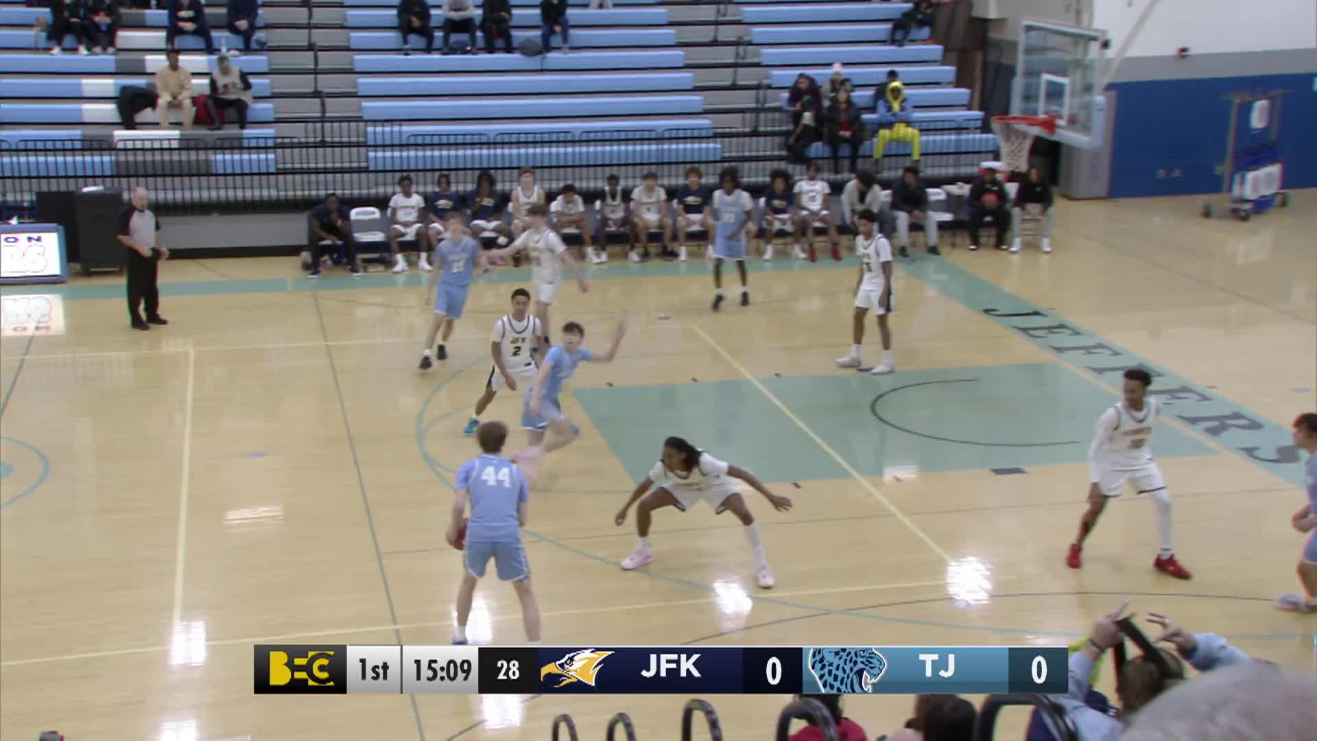 JV Boys' Basketball: Kennedy at Jefferson