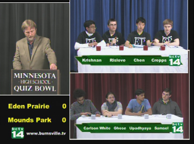 High School Quiz Bowl - Mounds Park vs. Eden Prairie